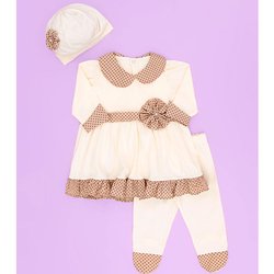 Conjunto Lindinha 3 Peças Calça - Boina - Vestido Conjunto Lindinha 3 Peças Calça - Boina - Vestido