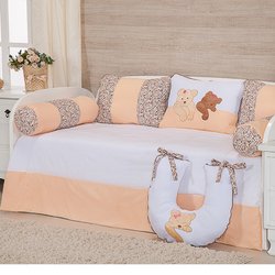 Kit Cama Babá Lilica Salmão 6 Peças 100% Algodão Kit Cama Babá Lilica Salmão 6 Peças 100% Algodão