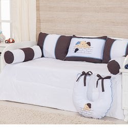 Kit Cama Babá Ursos Amiguinhos 6 Peças 100% Algodão Kit Cama Babá Ursos Amiguinhos 6 Peças 100% Algodão