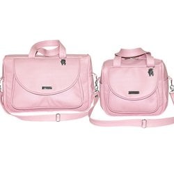 Conjunto de Bolsas Maternidade Elegance Rosa 2 Peças Tamanho P e M Conjunto de Bolsas Maternidade Elegance Rosa 2 Peças Tamanho P e M