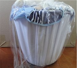 Lixeira Para Quarto de Bebê Menino Urso Marinheiro Branco - Azul Lixeira Para Quarto de Bebê Menino Urso Marinheiro Branco - Azul