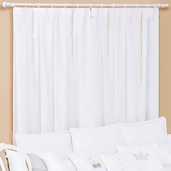 Cortina Quarto Kingdon 2,00M Branco Cortina Quarto Kingdon 2,00M Branco