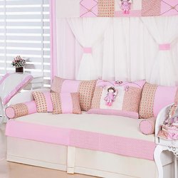 Kit Bicama Quarto Enxoval Bebê Menina 10 Peças Angelina Rosa Kit Bicama Quarto Enxoval Bebê Menina 10 Peças Angelina Rosa