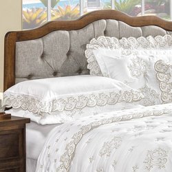 Jogo de Cama King Andorra Branco 4 Peças 400 Fios Jogo de Cama King Andorra Branco 4 Peças 400 Fios