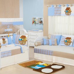 Quarto Completo Sem Enxoval Cama Babá Bebê Menino Arca Baby Palha - Azul Quarto Completo Sem Enxoval Cama Babá Bebê Menino Arca Baby Palha - Azul