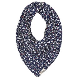 Babador Bandana Baby Floral Azul Marinho Babador Bandana Baby Floral Azul Marinho