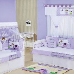 Quarto Completo Bebê Menina Sem Enxoval Cama Babá Melissa Lilás Quarto Completo Bebê Menina Sem Enxoval Cama Babá Melissa Lilás