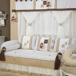 Kit Cama Babá Urso Gorduxo Palha 6 Peças Bebê Menino 100% Algodão Kit Cama Babá Urso Gorduxo Palha 6 Peças Bebê Menino 100% Algodão