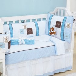 Kit de Berço Gorduxo Azul Americano Com Mosquiteiro 9 Peças Kit de Berço Gorduxo Azul Americano Com Mosquiteiro 9 Peças