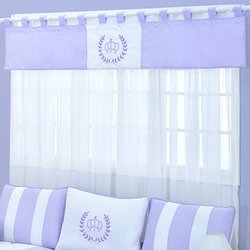 Cortina Quarto de Bebê Coroa Lilás Cortina Quarto de Bebê Coroa Lilás