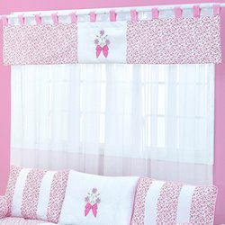 Cortina Para Quarto de Bebê Menina Rosa 2,00M Cortina Para Quarto de Bebê Menina Rosa 2,00M