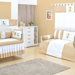 Enxoval Para Bebê Menino Safari Bege 21 Peças Enxoval Para Bebê Menino Safari Bege 21 Peças