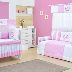 Enxoval Para Bebê Menina Coroa Rosa 21 Peças Enxoval Para Bebê Menina Coroa Rosa 21 Peças