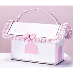 Farmacinha Casinha Florista Xadrez Rosa - Branco Farmacinha Casinha Florista Xadrez Rosa - Branco