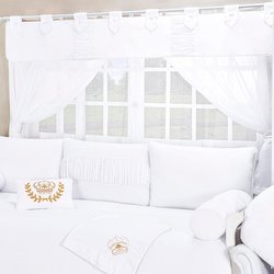 Cortina Para Quarto de Bebê Real Branco 2,00M Cortina Para Quarto de Bebê Real Branco 2,00M