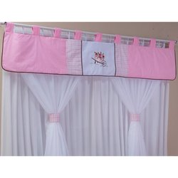 Cortina Para Quarto de Bebê Florista Rosa 2,00M Cortina Para Quarto de Bebê Florista Rosa 2,00M