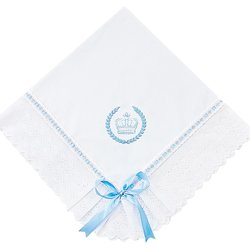 Manta de Bebê Piquet Forrada Realeza Azul Manta de Bebê Piquet Forrada Realeza Azul