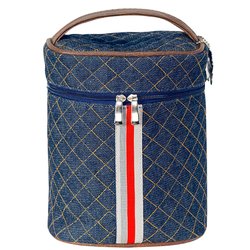 Porta Mamadeira London Jeans Enxoval Bebê Porta Mamadeira London Jeans Enxoval Bebê