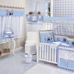 Quarto Completo Baseboll Azul Sem Enxoval Cama Babá Quarto Completo Baseboll Azul Sem Enxoval Cama Babá