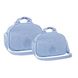 Conjunto de Bolsas Maternidade Coroa Azul 2 Peças Conjunto de Bolsas Maternidade Coroa Azul 2 Peças