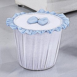 Lixeira Eloy Branco e Azul Lixeira Eloy Branco e Azul
