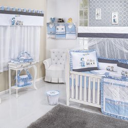 Quarto Completo Eloy Azul Sem Enxoval Cama Babá Quarto Completo Eloy Azul Sem Enxoval Cama Babá