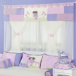 Cortina Enxoval Bebê Menina Barraca de Doces Varão Duplo 2,00 Metros 07 Peças Cortina Enxoval Bebê Menina Barraca de Doces Varão Duplo 2,00 Metros 07 Peças