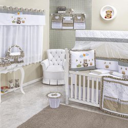Quarto Completo Catito Bege Sem Enxoval Cama Babá Quarto Completo Catito Bege Sem Enxoval Cama Babá
