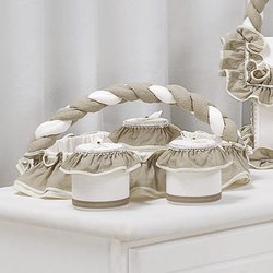 Cesta Decorada Esconde Esconde Bege Cesta Decorada Esconde Esconde Bege