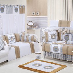 Quarto Completo Príncipe Urso Sem Cama Babá Branco - Bege Quarto Completo Príncipe Urso Sem Cama Babá Branco - Bege