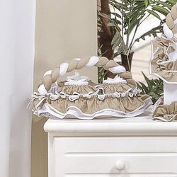 Cesta Decorada Dadinhos Bege Cesta Decorada Dadinhos Bege