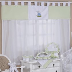 Cortina Quarto de Bebê Natureza Verde 3 Peças Cortina Quarto de Bebê Natureza Verde 3 Peças