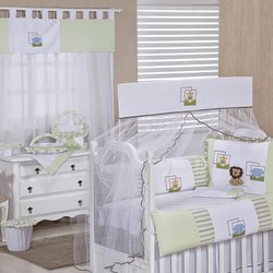 Quarto Completo Natureza Verde Sem Enxoval Cama Babá Quarto Completo Natureza Verde Sem Enxoval Cama Babá