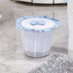 Lixeir Edu Branco e Azul Lixeir Edu Branco e Azul