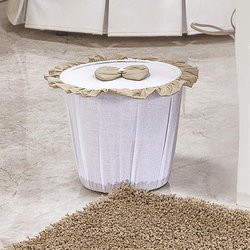 Lixeira Ursinho Alfi Branco e Bege Lixeira Ursinho Alfi Branco e Bege