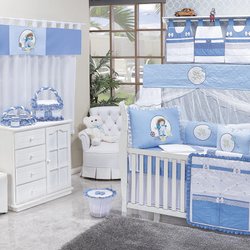 Quarto Completo Caio Azul Sem Enxoval Cama Babá Quarto Completo Caio Azul Sem Enxoval Cama Babá