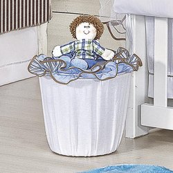 Lixeira Para Quarto de Bebê Milo Azul Lixeira Para Quarto de Bebê Milo Azul