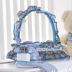 Cesta Decorada Polar Azul Cesta Decorada Polar Azul