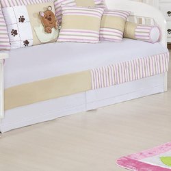Saia Para Cama Babá Ursa Nina Branca Saia Para Cama Babá Ursa Nina Branca
