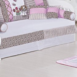 Saia Para Cama Babá Mila Branca 1 Lado Saia Para Cama Babá Mila Branca 1 Lado