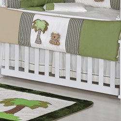 Saia de Berço Reizinho Palha 2 Lados 100% Algodão Saia de Berço Reizinho Palha 2 Lados 100% Algodão