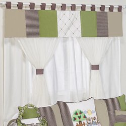 Cortina Quarto de Bebê Família Urso Verde Cortina Quarto de Bebê Família Urso Verde
