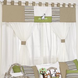 Cortina Para Quarto de Bebê Fazendinha Feliz Bege 2,00M Cortina Para Quarto de Bebê Fazendinha Feliz Bege 2,00M