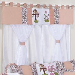 Cortina Para Quarto de Bebê Juju Salmão 2,00M Cortina Para Quarto de Bebê Juju Salmão 2,00M