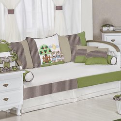 Kit Cama Babá Família Urso Verde 10 Peças Kit Cama Babá Família Urso Verde 10 Peças