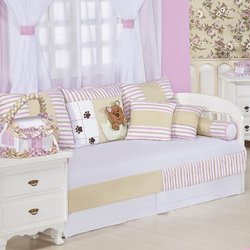 Kit Cama Babá Ursa Nina Rosa 10 Peças Kit Cama Babá Ursa Nina Rosa 10 Peças