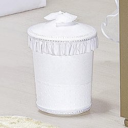 Lixeira Para Quarto de Bebê Classic Branco Lixeira Para Quarto de Bebê Classic Branco