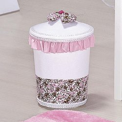 Lixeira Para Quarto de Bebê Delicate Rosa Lixeira Para Quarto de Bebê Delicate Rosa