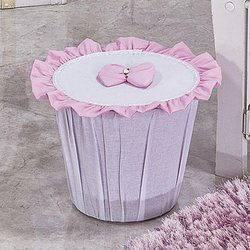 Lixeira Tati Branco e Rosa Lixeira Tati Branco e Rosa