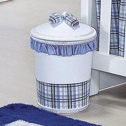 Lixeira Para Quarto de Bebê Skate Azul Lixeira Para Quarto de Bebê Skate Azul